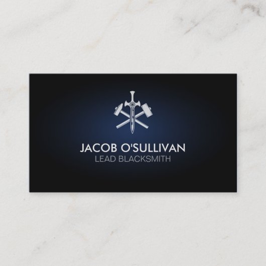 Blacksmith Iron Works Metal Visitenkarte (Vorderseite)