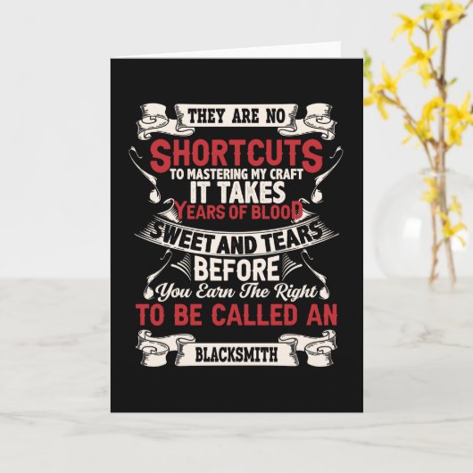 Blacksmith Karte (Gelbe Blume)