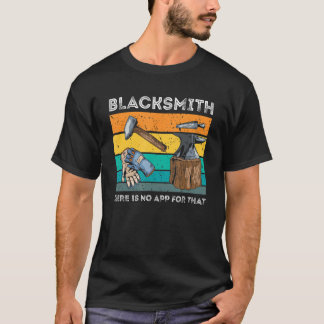 Blacksmith keine App für dieses Retro-Schmiedewerk T-Shirt