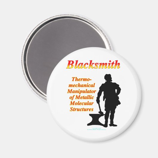 Blacksmith Magnet (Vorderseite/Rückseite)