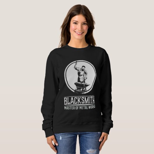 Blacksmith Master I Smith Amboss Handwerker Sweatshirt (Vorne ganz)
