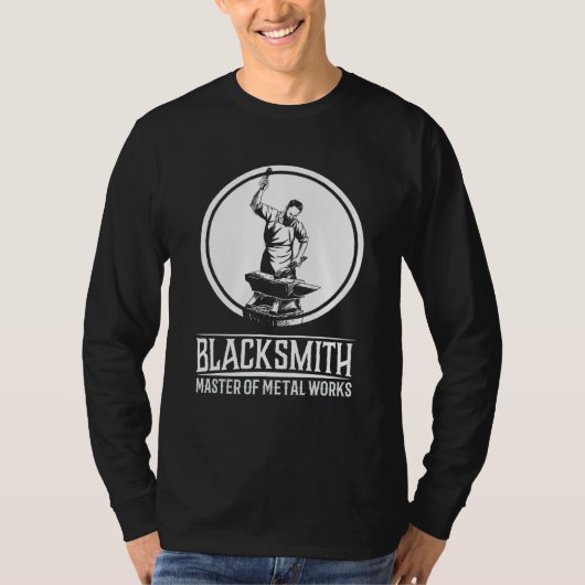 Blacksmith Master I Smith Amboss Handwerker T-Shirt (Vorderseite)