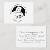 Blacksmith oder Metalworker Danke, Note Card Mitteilungskarte (Vorne/Hinten)