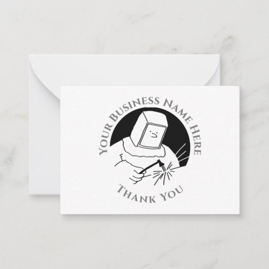 Blacksmith oder Metalworker Danke, Note Card Mitteilungskarte (Vorderseite)