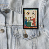 Blacksmith Schmiede Helmet Mittelalterliche Kunst Button (Insitu)