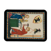 Blacksmith Schmiede Helmet Mittelalterliche Kunst Magnet (Horizontal)