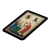 Blacksmith Schmiede Helmet Mittelalterliche Kunst Magnet (Linke Seite)