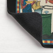 Blacksmith Schmiede Helmet Mittelalterliche Kunst Mousepad (Ecke)