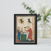 Blacksmith Schmiede Helmet Mittelalterliche Kunst Postkarte (Stehend Vorderseite)