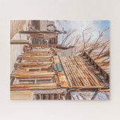 Blacksmith-Shop in einem Gebäude mit falscher Schr Puzzle (Horizontal)