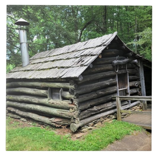 Blacksmith Shop in Mabry Mill, Virginia Fliese (Vorderseite)