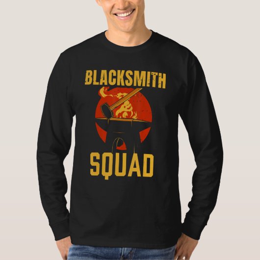 Blacksmith Squad Blacksmithing Job T-Shirt (Vorderseite)