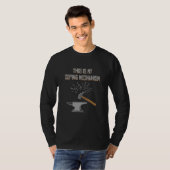 Blacksmith Tools Blacksmithing Hammer Anvil Blacks T-Shirt (Vorne ganz)