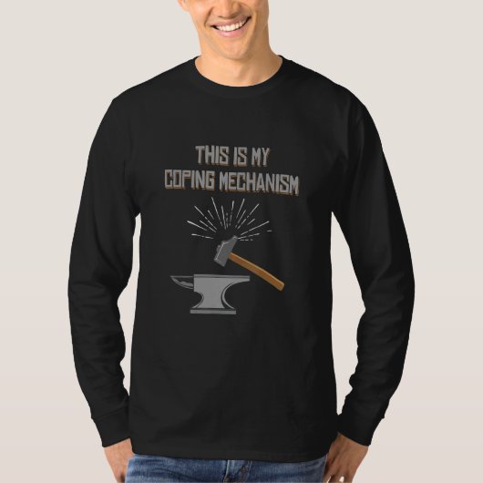 Blacksmith Tools Blacksmithing Hammer Anvil Blacks T-Shirt (Vorderseite)