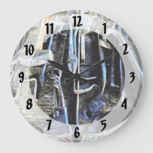 Blacksmith Tools Große Wanduhr