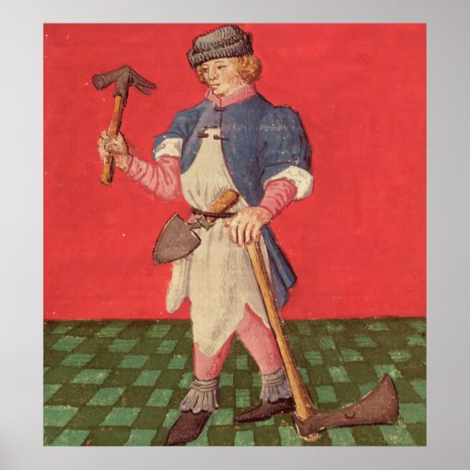 Blacksmith von 'Le Livre des Echecs Moralizes' Poster (Vorne)