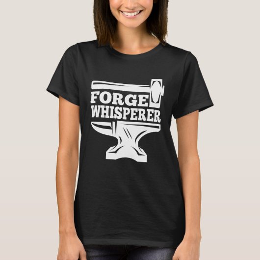 Blacksmithing Anvil Forge Whisperer Blacksmith T-Shirt (Vorderseite)