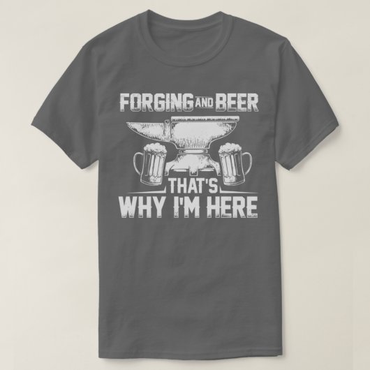 Blacksmithing Gift Idea Blacksmith Anvil Forging T T-Shirt (Design vorne)