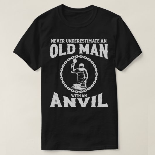 Blacksmithing Gift Idea for Men Blacksmith Anvil T T-Shirt (Design vorne)