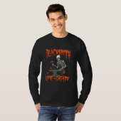 Blacksmithing Skeleton Bladesmith - Metalsmith Bla T-Shirt (Vorne ganz)