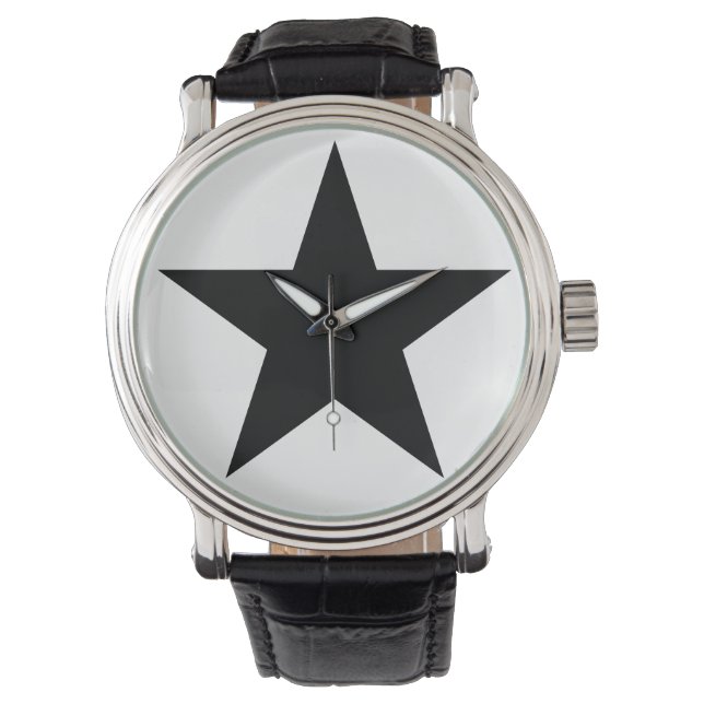 Blackstar - Leather B (Männer - Frauen) Armbanduhr (Vorderseite)