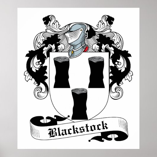 Blackstock-Familienwappen Poster (Vorne)