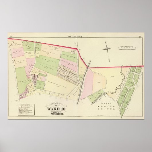 Blackstone Canal North Burial Ground Batcheller Poster (Vorne)