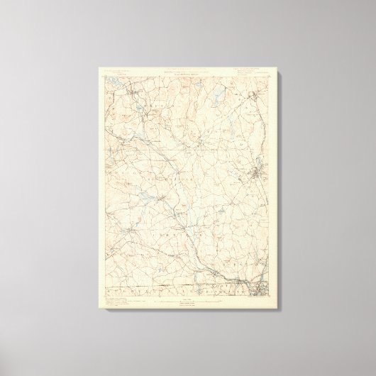 Blackstone, Massachusetts Leinwanddruck (Vorderseite)