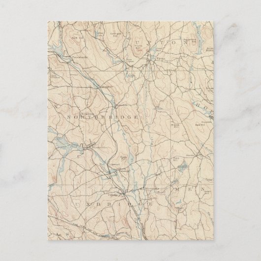 Blackstone, Massachusetts Postkarte (Vorderseite)