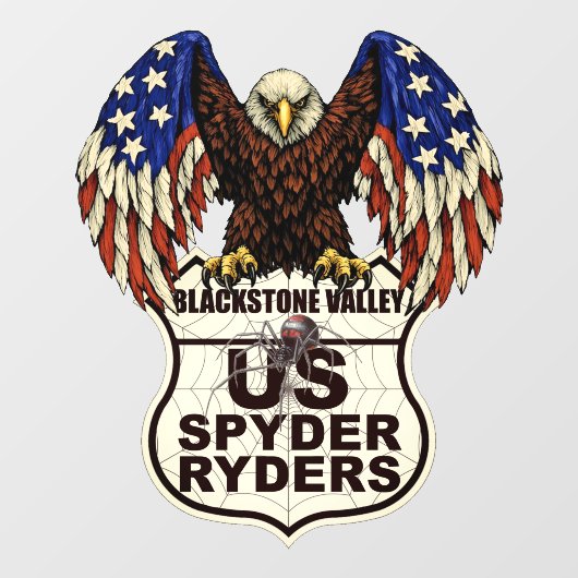Blackstone Valley Kapitel - Aufkleber Adler-Logo (Blatt)