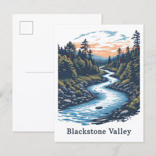 Blackstone Valley Massachusetts USA Travel Postkarte