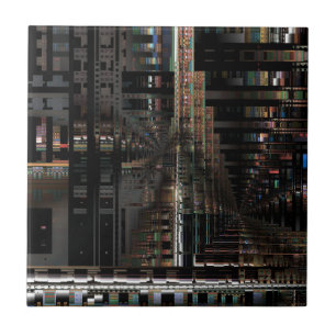 BlackTechnology Circuit Board Elektronischer Compu Fliese