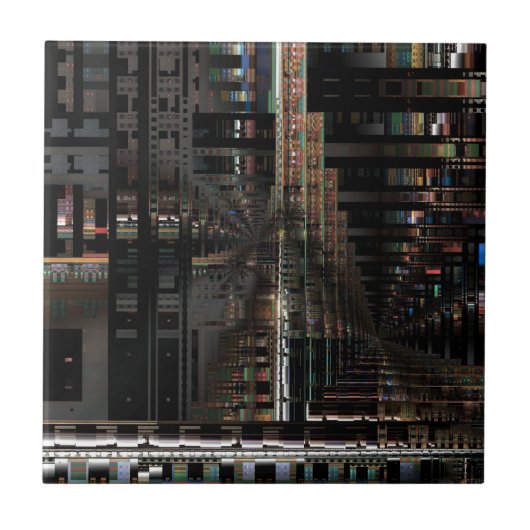 BlackTechnology Circuit Board Elektronischer Compu Fliese (Vorderseite)