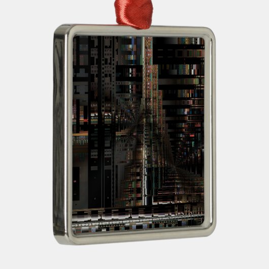 BlackTechnology Circuit Board Elektronischer Compu Silbernes Ornament (Rechts)