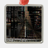 BlackTechnology Circuit Board Elektronischer Compu Silbernes Ornament (Vorne)