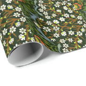 Blackthorn, berühmtes William Morris-Muster Geschenkpapier (Rolleneckpunkt)