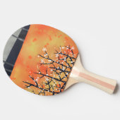 Blackthorn Blossom Frühlingsflorenkoralle Tischtennis Schläger (Seitenansicht)