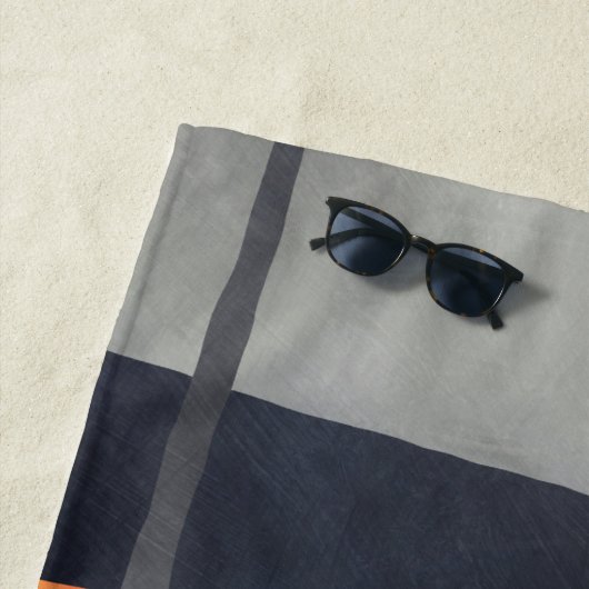 Blackthorn Blossom Frühlingslandschaft Malerei Strandtuch (Beispiel)