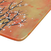 Blackthorn Blossom Peach Landscape Schneidebrett (Ecke)