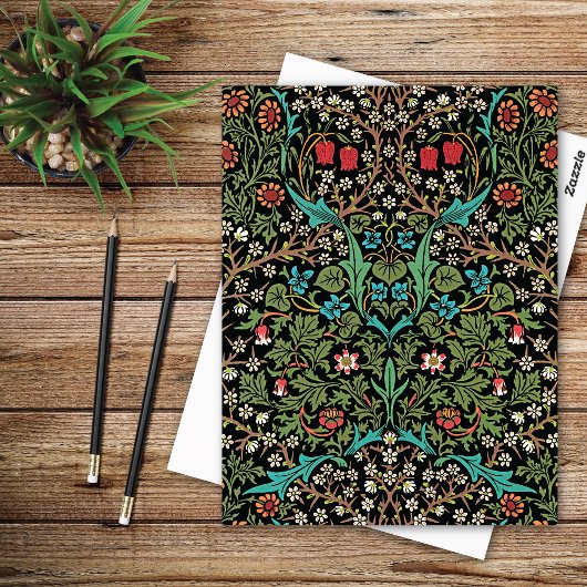 Blackthorn Floral Pattern William Morris Postcard Postkarte