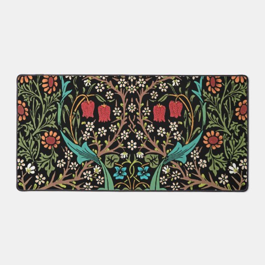 Blackthorn Meadow Floral William Morris Schreibtischunterlage (Vorderseite)