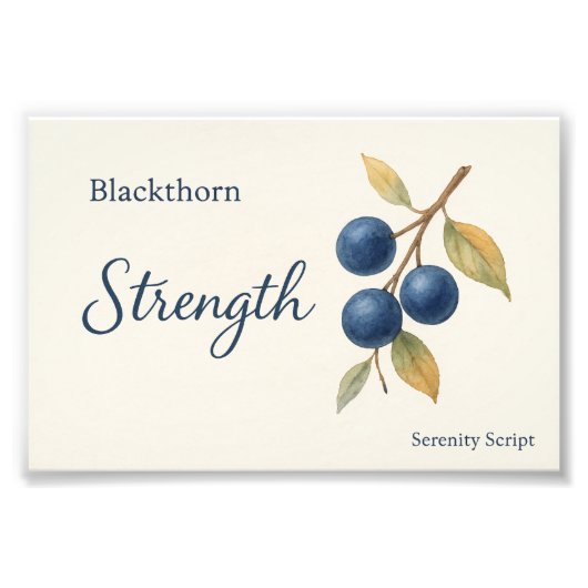 Blackthorn — Strength Fotodruck (Vorne)