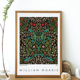 Blackthorn Wildblume Meadow William Morris Poster