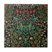 Blackthorn Wildblume Pattern William Morris Fliese (Vorderseite)