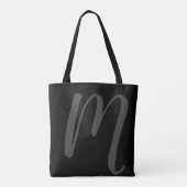 Blacktote . Lebensstil schwarz Tasche (Rückseite)
