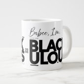 BLACKULO.US™ "Babee I'm.." - Gründer Flex 🔥 Jumbo-Tasse (Vorderseite Rechts)