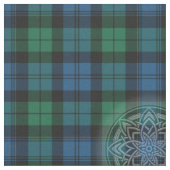 Blackwatch Ancient Tartan mit Muster Stoff (Nahaufnahme)