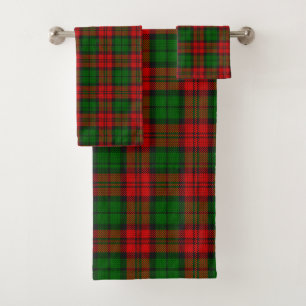 Blackwatch Campbell Tartan Red Green Kariert Badhandtuch Set