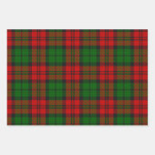 Blackwatch Campbell Tartan Red Green Kariert Geschenkpapier Set (Vorderseite 3)