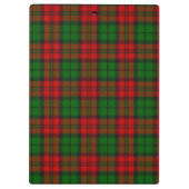 Blackwatch Campbell Tartan Red Green Kariert Klemmbrett (Rückseite)